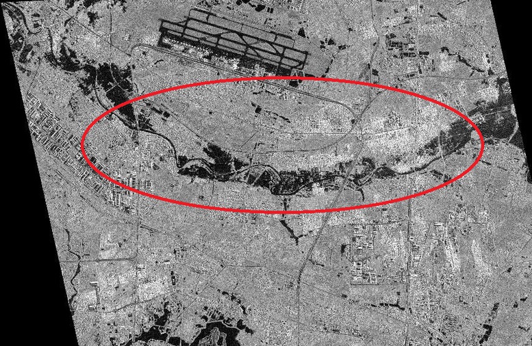 Sử dụng ảnh vệ tinh radar đánh giá nhanh thiệt hại do bão và vùng lũ lụt- Ảnh 3. Sử dụng ảnh vệ tinh radar đánh giá nhanh thiệt hại do bão và vùng lũ lụt- Ảnh 3.